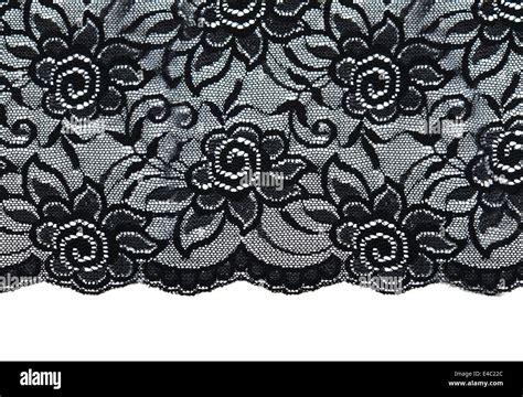 Black Lace With Pattern With Form Flower Stock Photo Alamy