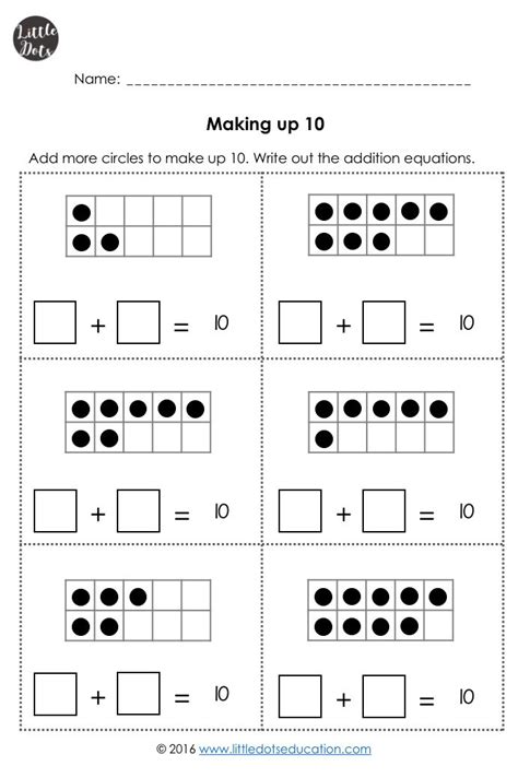 Addition Worksheets Within 10 For Kindergarten