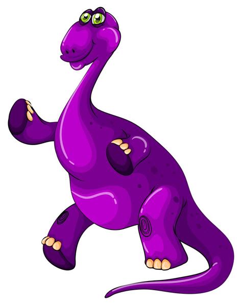 Purple Dinosaur Standing Up 367627 Vector Art At Vecteezy