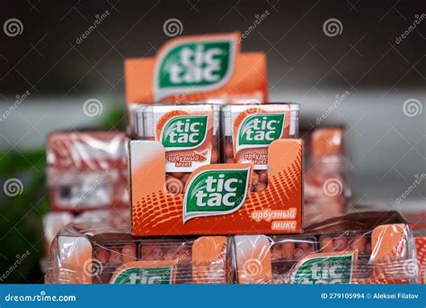 Tyumen Russia March Tic Tac Mint Used To Refresh The Mouth