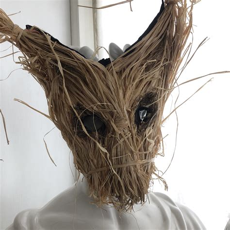 Scary Weird Mask Creepy Scarecrow Mask Adult Halloween Costume