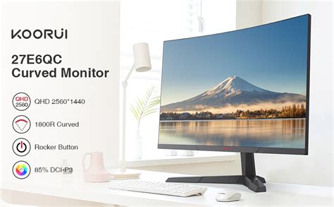 Koorui Qhd Curved Inch Monitor Fast Va Computer Gaming Monitor P R Hz