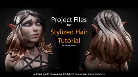 Artstation Stylized Hair Tutorial Project Files Resources