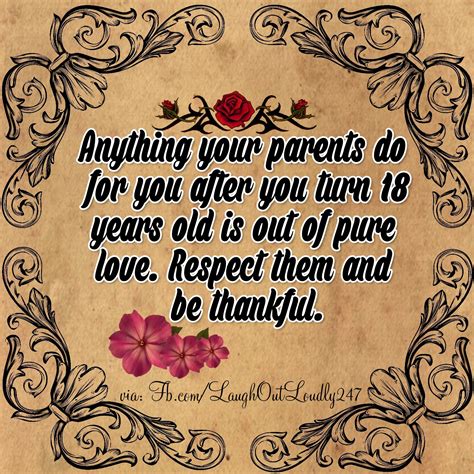 Respect Your Parents And Be Thankful