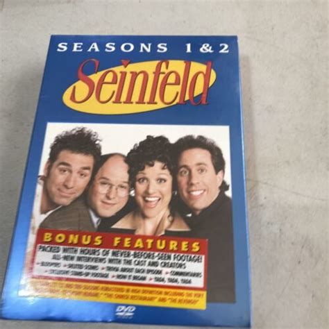 Seinfeld Season 1 And 2 Bonus Features Dvd 4 Disc Boxed Set Brand New
