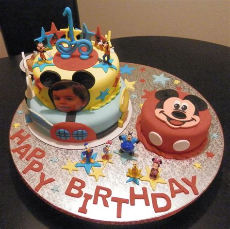 Mickey Mouse 1st Birthday Cake | Birthday cake kids, Birthday cake