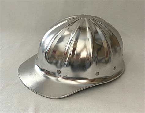 Vintage Superlite Fibre Metal Aluminum Hard Hat Made In Usa Pa