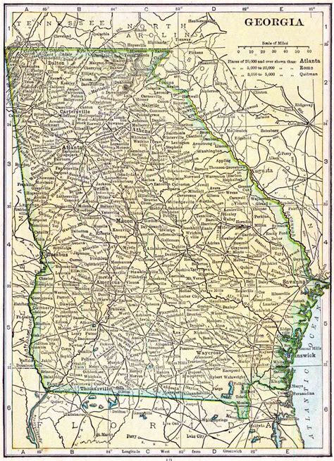 1910 Georgia Census Map Access Genealogy