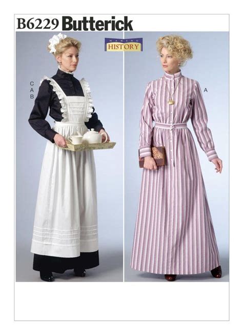 6229 Butterick Misses Victorian Edwardian Era Dress Etsy Pioneer