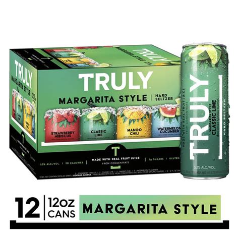 Truly Hard Seltzer Margarita Style Variety Mix Pack Spiked And Sparkling