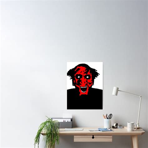 Insidious Red Face Demon Poster For Sale By Rubdecrease Redbubble