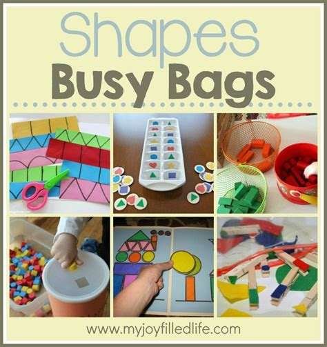 60 Of The Best Busy Bags My Joy Filled Life Busy Bags Shapes