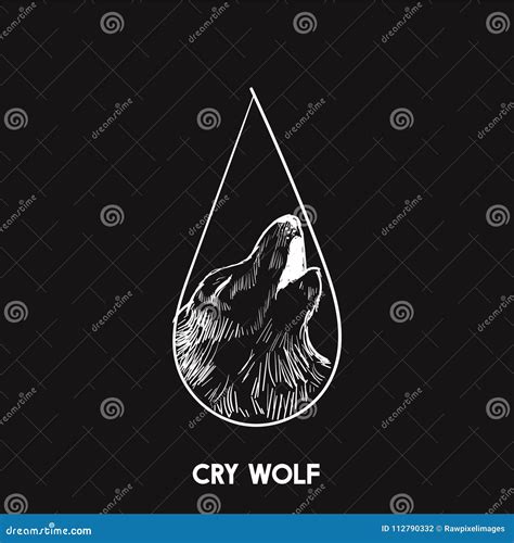 Illustration Of Cry Wolf Idiom Stock Illustration Illustration Of