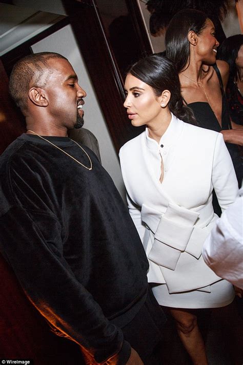 kris jenner cosies up to kanye west at kim kardashian fashion party daily mail online