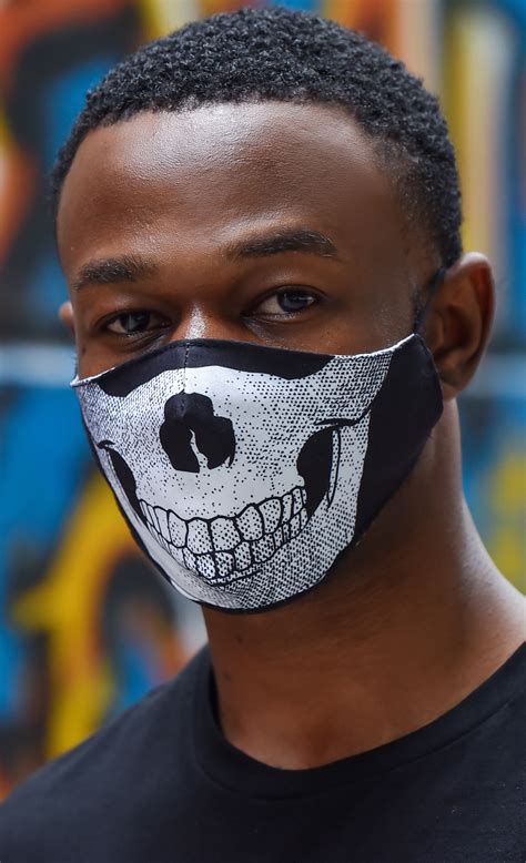 Skull Face Mask Insert Coin Clothing