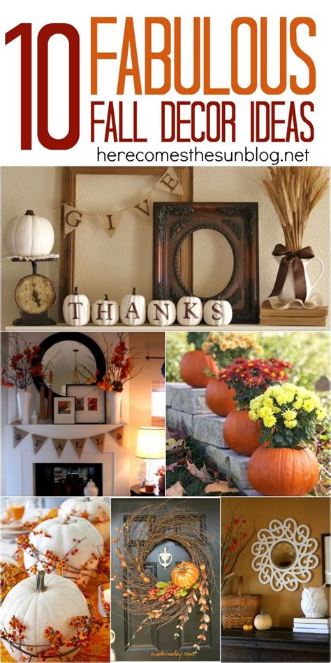 10 Fabulous Fall Decor Ideas For Your Home Via