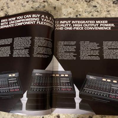 Yamaha EMX Series Mixer Brochure 1984 Spacetone Music Reverb