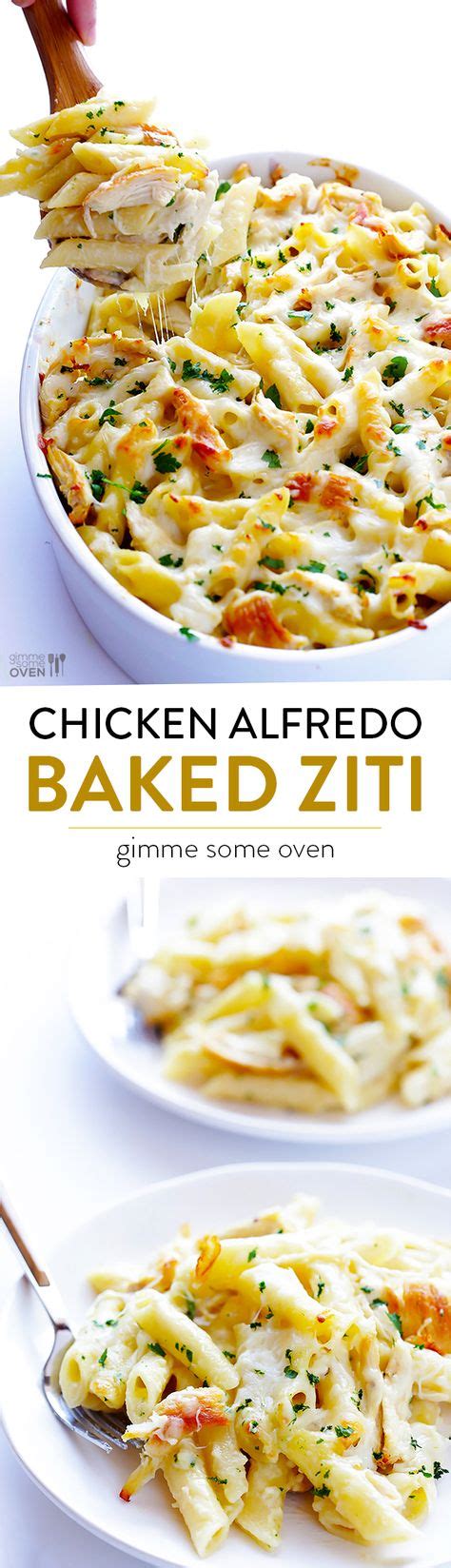 Chicken Alfredo Baked Ziti Simple To Make Made With A Lighter