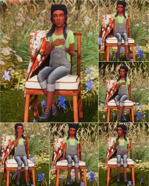 Child Sitting Pose Pack Starrysimsie On Patreon Poses Sims 4