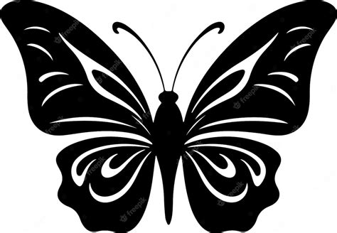 Premium Vector Butterfly Silhouettes Icon Simple Flat Butterfly