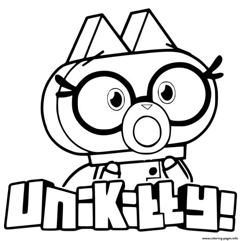 dr fox  unikitty coloring pages printable