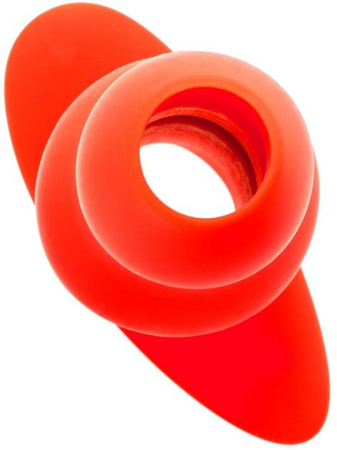 stretch red hole tunnel butt plug extra large d uk