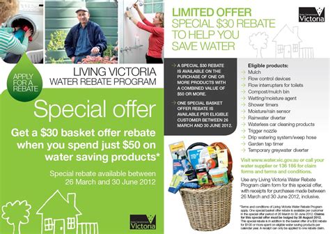 Living Victoria Water Rebate Program