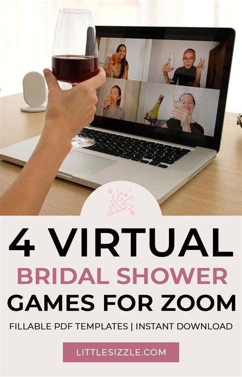 4 Zoom Bridal Shower Games Virtual Bridal Ideas Floral Bridal Shower