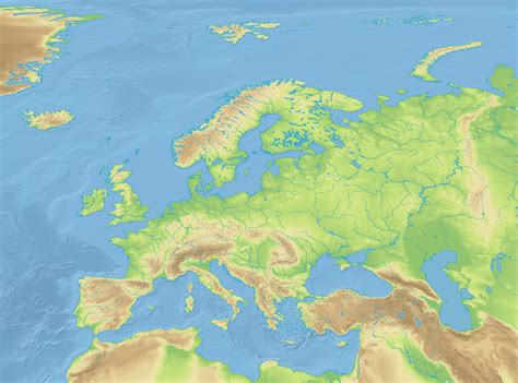 Topographical Map Of Europe Map Of Europe Europe Map Images