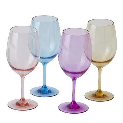 Dasheil 4 Piece 20 Oz Plastic Multicolor Stemmed Wine Glass Set And Reviews Joss And Main