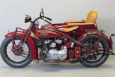 Indian 1929 101 Scout 750cc Combination 2 Cyl Sv Yesterdays