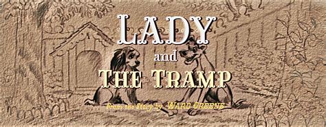 Walt Disney Screencaps Lady And The Tramp Title Card Walt Disney