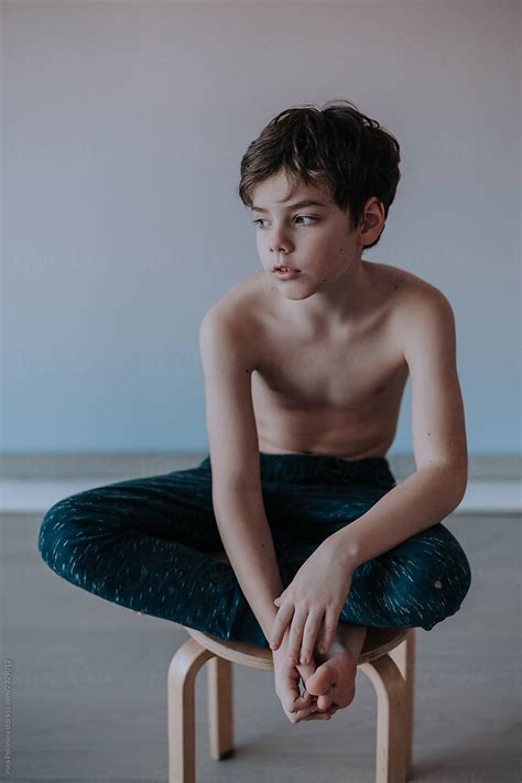 Portrait Of A Young Boy At Home By Irina Polonina Dcc