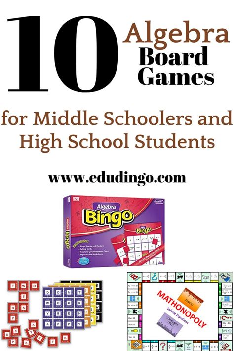10 Algebra Board Games For Middle And High School Games For Middle