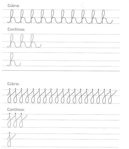 Fichas De Caligrafía Para Imprimir Learn Handwriting