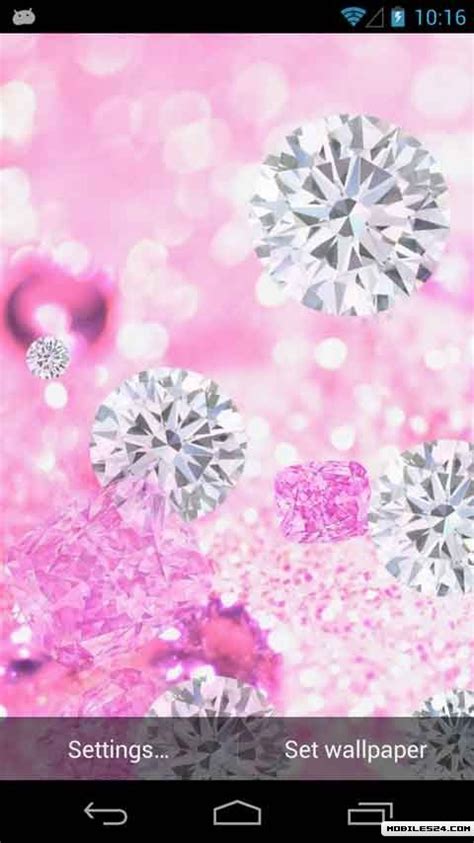 Pink Diamonds Live Wallpaper For Android And Huawei Free Apk Download