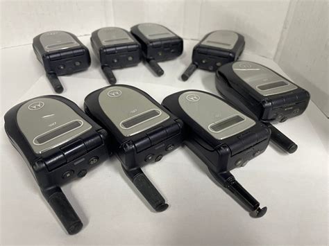Lot Of 8 Motorola Nextel I90c I Series Cellular Cell Flip Phones