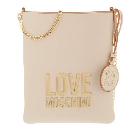 Love Moschino Borsa Bonded Pu Avorio Crossbody Bag Fashionette