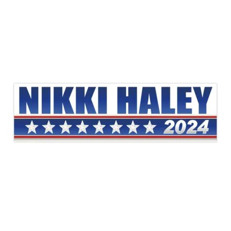 Nikki Haley 2024 Bumper Sticker 999 Picclick