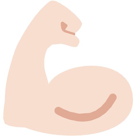 Flexed Biceps Light Skin Tone Vector Svg Icon Svg Repo