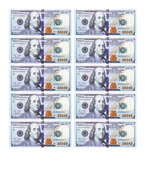 Free Printable Fake Money Templates Word Pdf