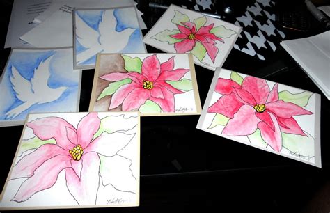 Hand painted christmas cards hold an aesthetic value and are great teaching tools for children and adults. Michael Paul's Passion: Hand Painted Christmas Cards