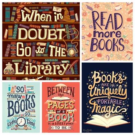A collection of typographic posters using the quotes from a few of my favorite books. 12 book quotes beautifully illustrated by Risa Rodil