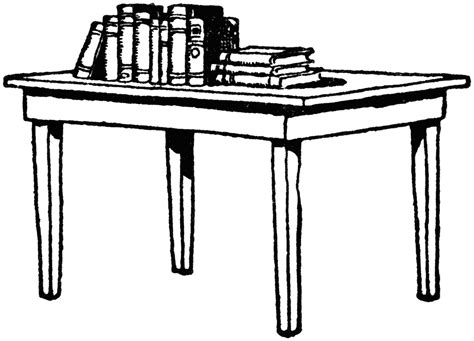 Book On Table Clipart Black And White 20 Free Cliparts Download