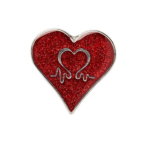 Buy The Red Heart Pin Badge From The British Heart Foundation