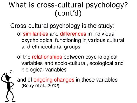 Introduction To Cross Cultural Psychology Online Presentation