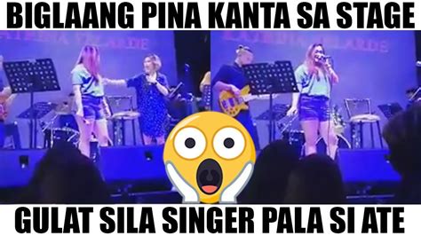 Pinakanta Sa Stage Singer Pala Si Ate Youtube