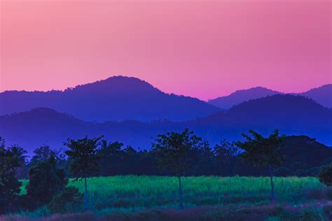 Gambar Pemandangan Outdoor Gunung Awan Langit Matahari Terbit