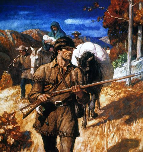 Daniel Boone Painting By Granger