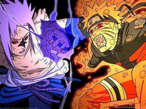 Naruto Kyubi Vs Sasuke Naruto Shippuden Wallpapers Desktop Background